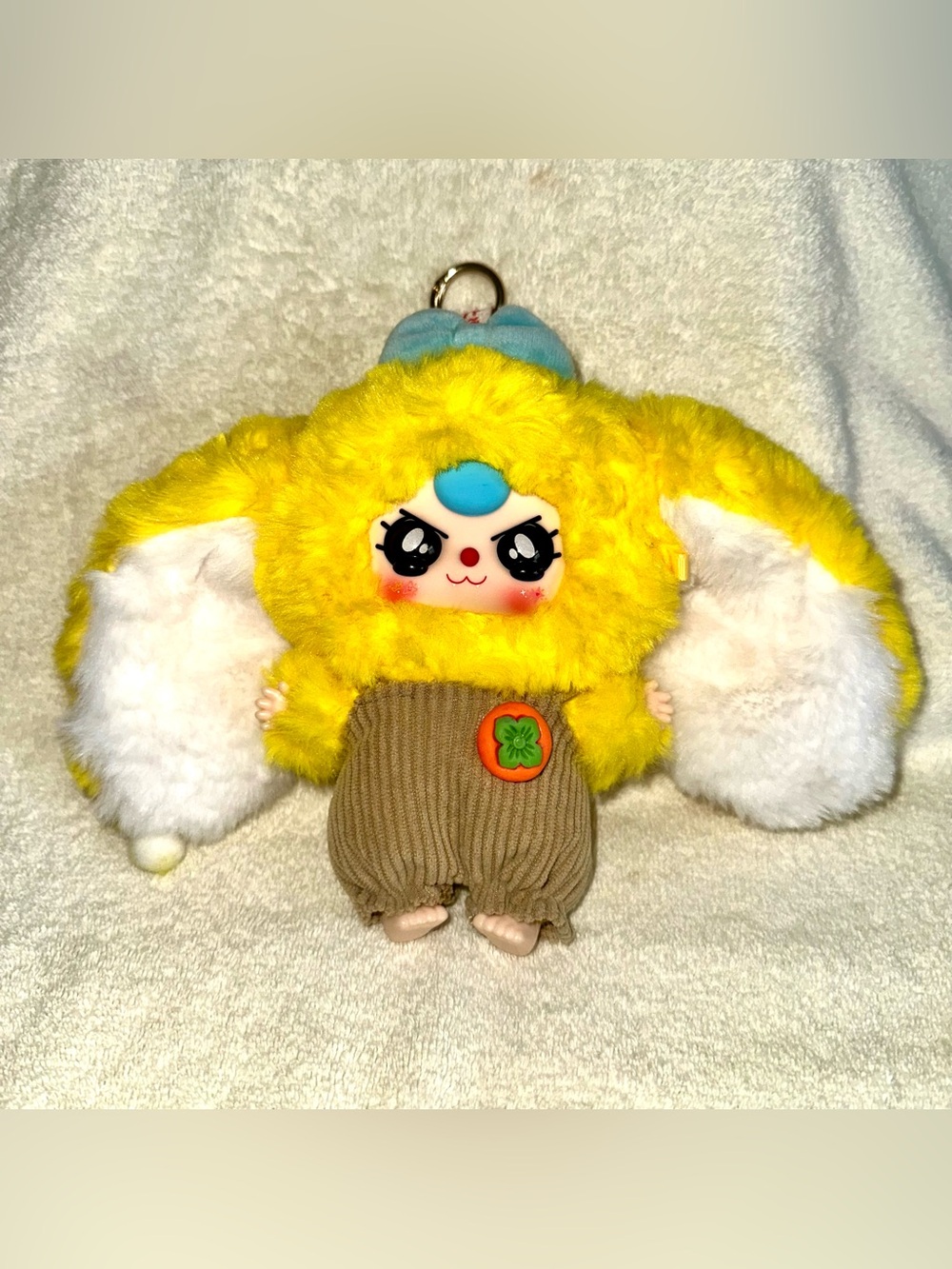 Baby Three Yellow Bunny Plush Pendant Bag Charm Blind Box Kawaii Toy